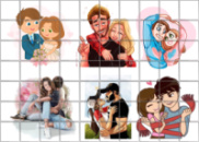 Цукрові картинки Lovers (12 варіантів)