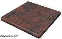 Сходинка з капіносом кутова Jasper Rojo 33х33 см