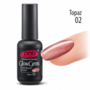 Гель-лак «Кошачий глаз» PNB Glow Gems № 02 Topaz, 8 мл