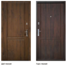 Двері вхідні GALICIA Гармонія 008 Дуб темний, 860x2050 АКЦІЯ