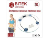 Ваги побутові BITEK YZ-1603A скляні круглі