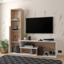 Стенка в гостиную Doros Этана 150х30х150 см Дуб артизан/Белый (DRS-011335)