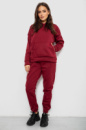 Спортивний костюм жіночий на флісі, колір бордовий, 257R85