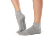 Шкарпетки для йоги ToeSox Full Toe Ankle Grip Heather Grey L (43-45)
