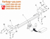 Тягово-сцепное устройство (фаркоп) Kia Sportage (2010-2015)