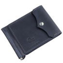 Якісний Затискач з натуральної шкіри 711198 Синій