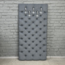 Настенная вешалка-панно Парма-1 160х70см велюр серый 7-0-0