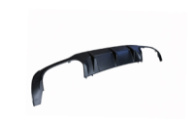 Задний диффузор DPT (2012-2015, для AMG SD, черный матовый) для Mercedes C-class W204