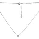 Серебряное колье CatalogSilver с фианитами, вес изделия 1,54 гр (2137894) 3538 размер