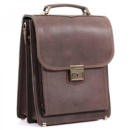 Барсетка-портфель А4 шкіра вінтаж крейзі хорс ручна робота Коричневий (1939512660)