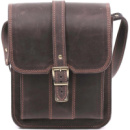 Сумка на плече шкіряна вінтаж ручна робота Коричневий (1939512659)