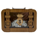 Деревянная копилка чемодан «Доллар» 3240-15-003 размер 24х17 см