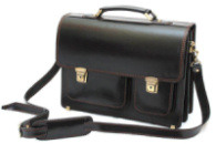 Портфель ручної роботи шкіряний Чорний (1939512633)