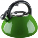 Чайник эмалированный со свистком GRANCHIO Colorito Verde 2,8 л. зеленый