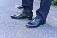 Туфли черные кожаные классические