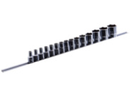 Набор 12-гранных головок на планке TOPTUL 12-гр. 1/2« 15ед. 8-32мм GAAQ1603U-12