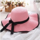Летняя шляпка, розовая,коричневая