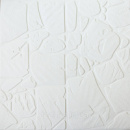 Самоклеюча декоративна 3D панель камінь деко білий 700x700x6 мм