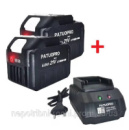 PATUOPRO 18-21V 6.0Ah А*год  2 шт.+ зарядний пристрій Акумуляторна літієва батарея для інструменту типу Makita 18V