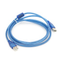 Кабель USB 2.0 RITAR AM/AM, 1.8m, прозрачный синий