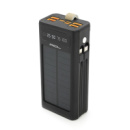 Powerbank ACL PW-90 30000mAh, SOLAR, TypeC + Lighting, Black, Box