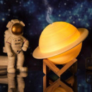Увлажнитель очиститель воздуха ночник 3 в 1 Сатурн компактный с LED подсветкой 3 режима мини арома лампа