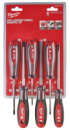 Набір викруток магнітних з тригранною рукояткою MILWAUKEE, (PH1/PH2/SL3/ SL4/SL5,5/SL6,5), (6шт)