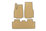 Коврики EVA (Для Juniper 2025-, Бежевые) для Tesla Model Y 2020- гг