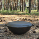 Сковорода WOK-08КС чугунная с крышкой-сковородкой гриль 8л