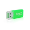 Кардридер универсальный MERLION CRD-1GR TF/Micro SD, USB2.0, Green, OEM Q1500