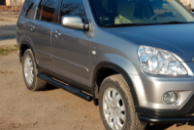 Боковые трубы Black (2 шт., нержавейка) для Honda CRV 2001-2006 гг