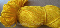 Мотузка (шнур) поліпропіленова для в'язання д.3мм жовта (50м)