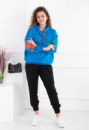 Жіноче синє худі