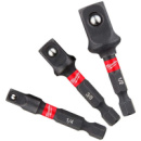 Адаптер для инструмента Milwaukee 1/4« HEX на квадраты 1/4», 3/8«, 1/2» (4932479228)