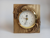 Дерев'яний годинник ручної роботи, Годинник офісного столу, Дерев'яний годинник, Маленький настільний годинник
