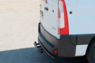 Задняя дуга AK008 Черная (нерж. сталь) для Renault Master 2011-2023 гг