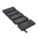 Power bank 12000 mAh Solar, (5V/200mA), 2xUSB, 5V/1A/2.1A, USB  microUSB, ударо защищеный прорезиненный корпус, Black, Corton BOX