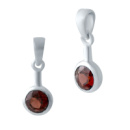 Серебряная подвеска CatalogSilver с гранатом 0.933ct (2035084)