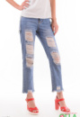 Жіночі укорочені джинси-Boyfriend