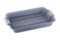 Форма для выпечки Kamille - 375 x 260 x 50 мм с решеткой 6001M 1 шт.