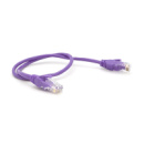 Патч-корд литой RITAR, UTP, RJ45, Cat.5e, 0,3m, фиолетовый, Cu (медь)