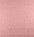Самоклеюча декоративна 3D панель під рожеву цеглу 700x770x5 мм