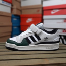 Adidas Forum Low білі з чорним та зеленим
