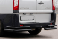 Задние углы AK-003-Double Black (2 шт., нерж.) для Peugeot Expert 2007-2016 гг