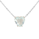 Серебряное колье CatalogSilver с фианитами, вес изделия 1,81 гр (2153337) 400450 размер