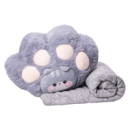 Мягкая игрушка-подушка с пледом внутри Котик 120×160 (см) Серый Colorful Home 5616-66G