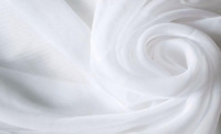 Ткань Шифон Белый. Производство Турция. Опт от рулона