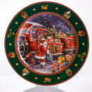 Набор новогодних тарелок из фарфора Santa 6 (шт) Ø26.5 см HP-SDHK-6
