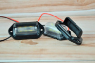 Підсвічування номера 12/24V діодне 6 LED Чорна «4382 (2шт./уп)