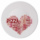 RONDA: блюдо для пицы 33см «I LOVE PIZZ RED», BORMIOLI ROCCO